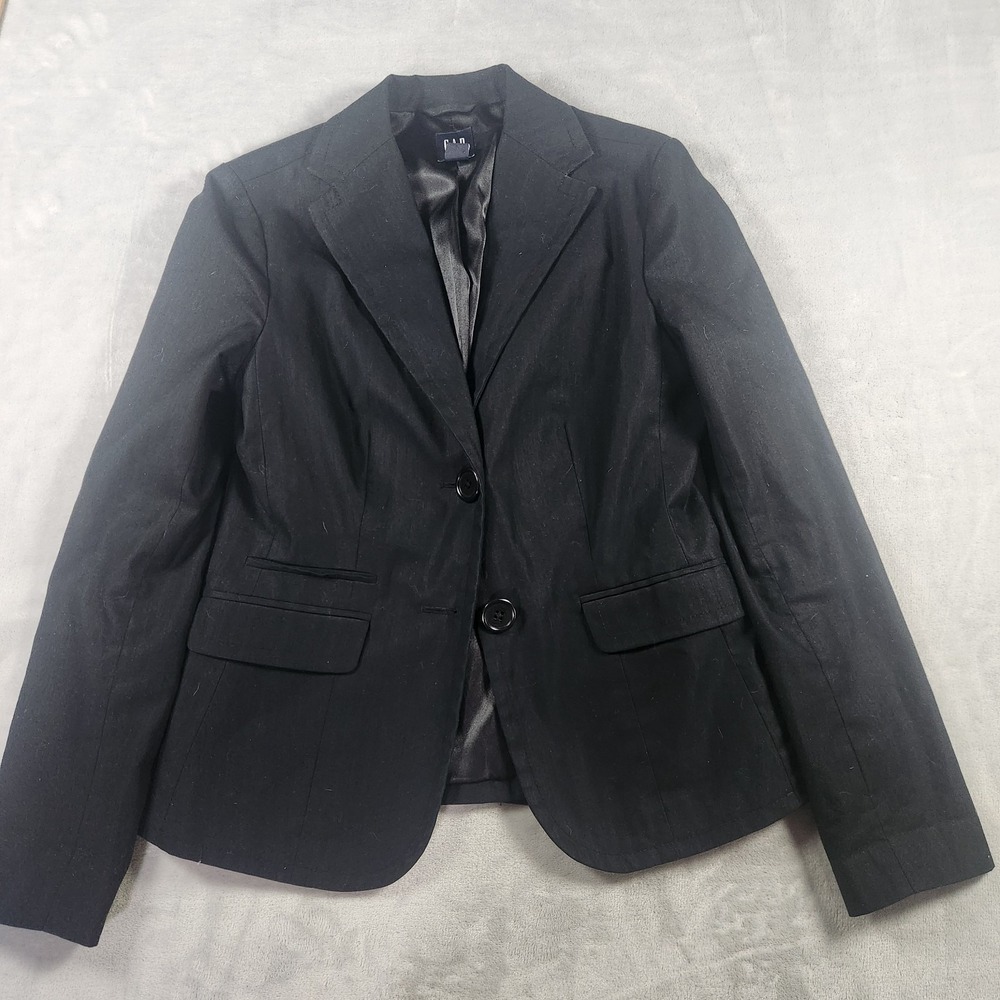 GAP Women's Size 6 Black Classic Blazer Dressy Work‎ Jacket Career